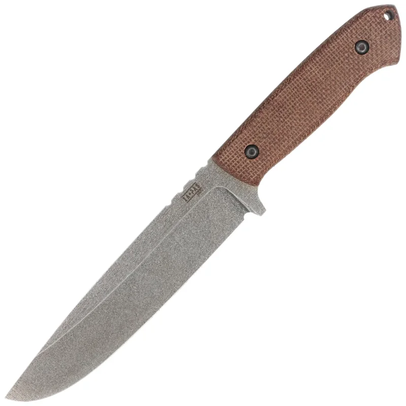 Za-Pas Expendable Brown Micarta, Acid Stonewashed NMV Knife Darmowy zwrot