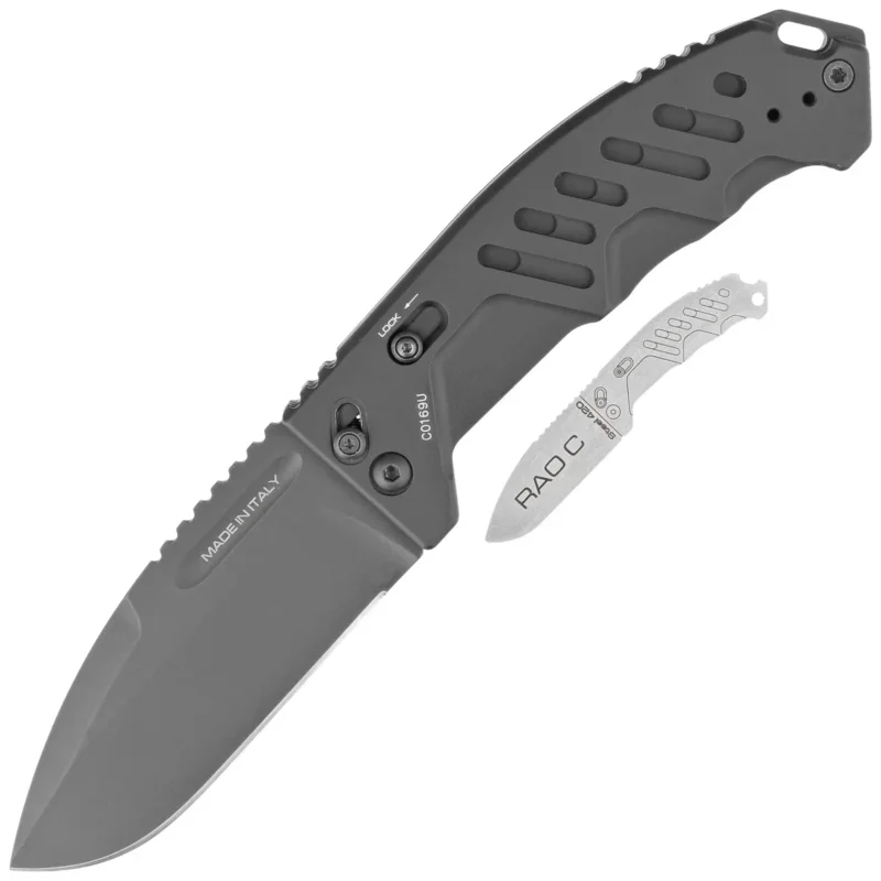 Nóż składany Extrema Ratio RAO C Black Aluminium, Black MIL-C N690 (04.1000.0176/BLK/BLK) Ostatnie sztuki