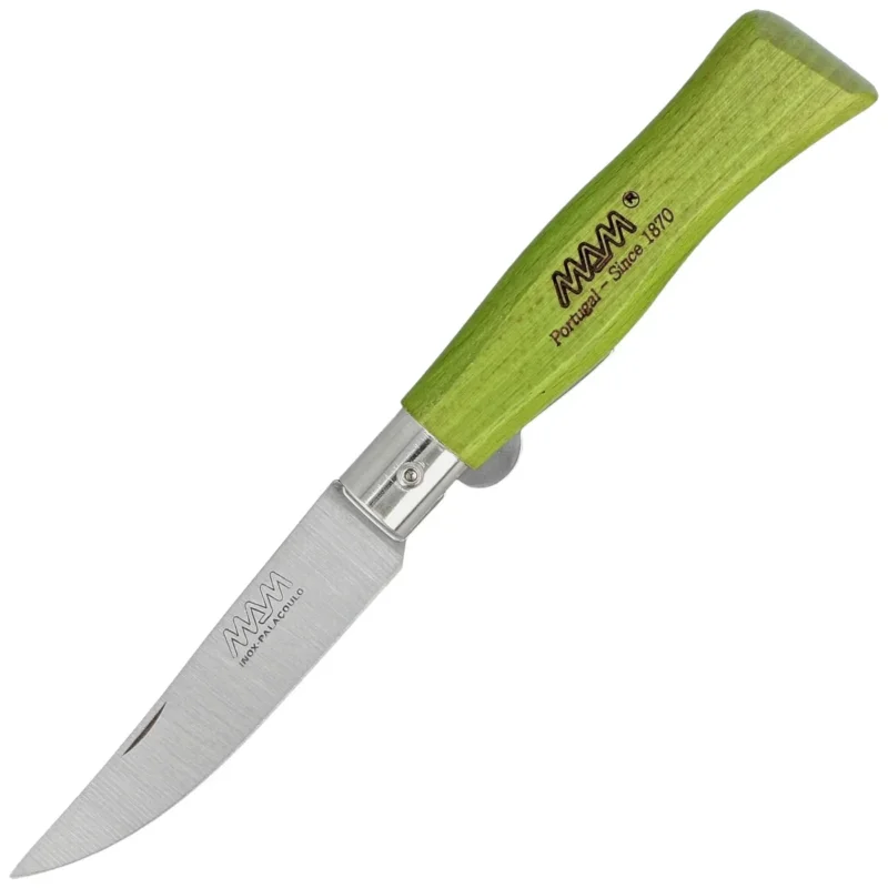 MAM Douro Blade Lock Knife Green Beech Wood, Inox HW, Satin 420 (2006-GR) Hit sprzedaży