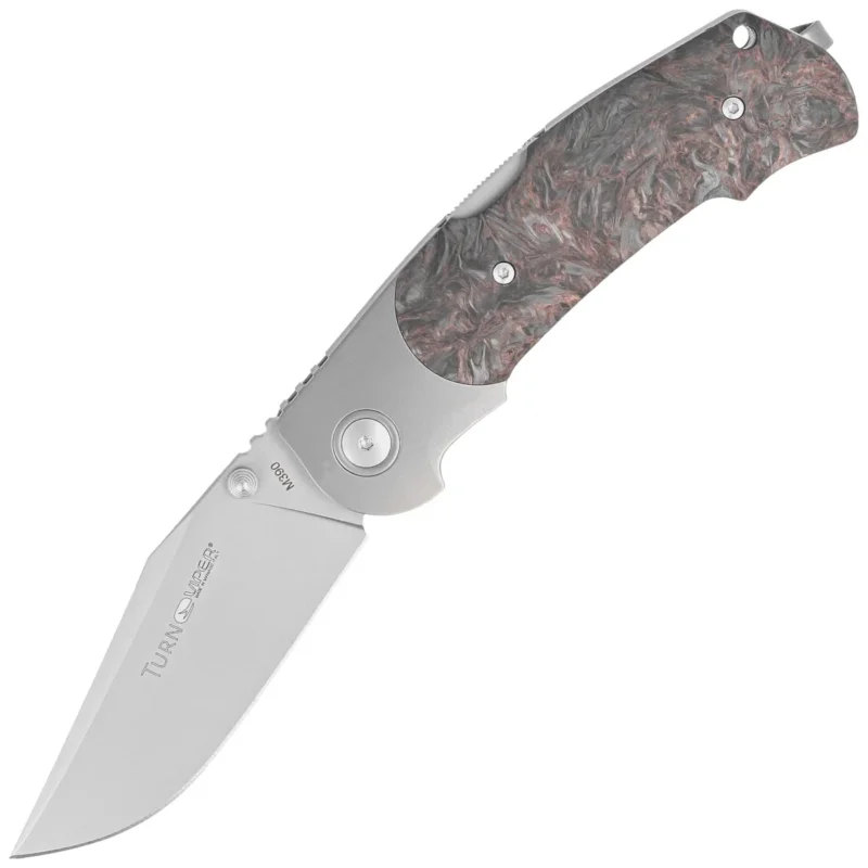 Nowy Nóż składany Viper Turn LE 111/300 Titanium/Dark Matter Copper Fat Carbon, Bead Blasted M390 by Fabrizio Silvestrelli (V5986FCC)