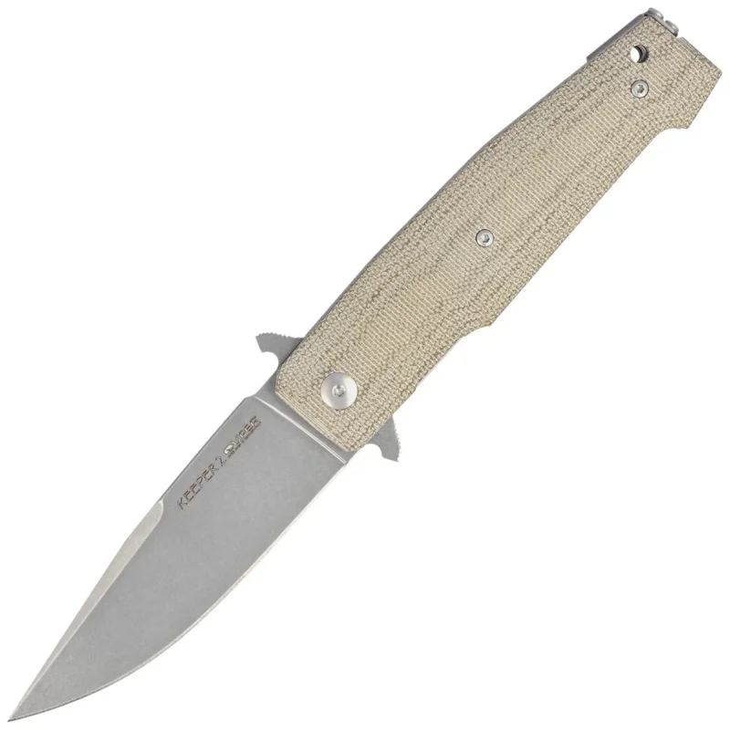 Kup online Viper Keeper 2 Green Canvas Micarta, Stonewashed Elmax by Fabrizio Silvestrelli Knife (V6000CG)