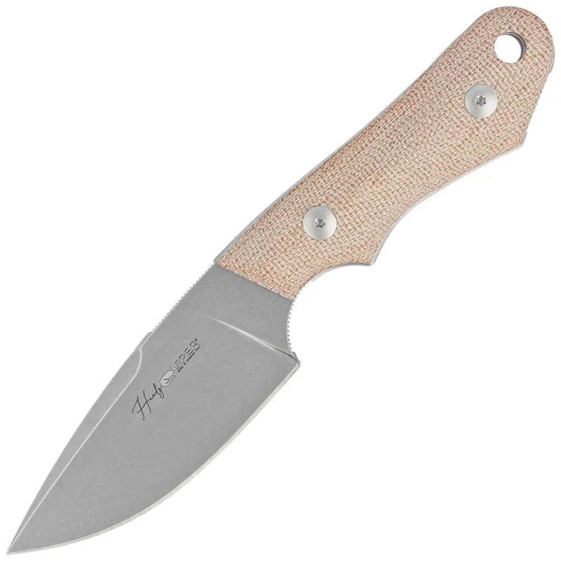 Łatwy zwrot Nóż Viper Handy Natural Canvas Micarta, Stonewashed MagnaCut by Fabrizio Silvestrelli (VT4040CN)