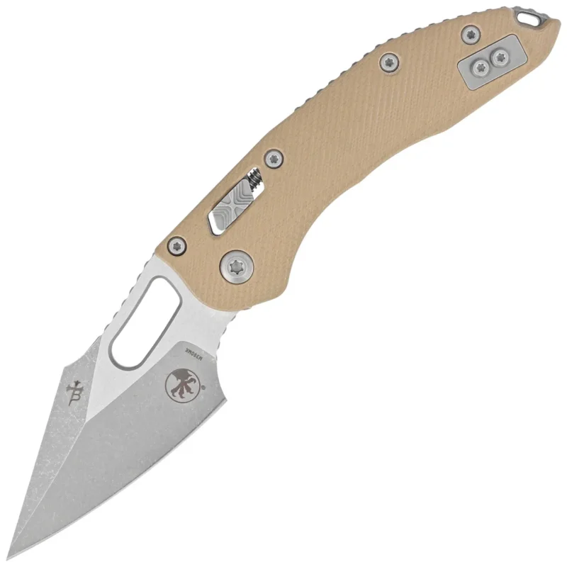 Okazja Microtech Stitch Ram-Lok S/E Knife Tan Fluted G10, Apocalyptic M390MK by Borka Blades and Tony Marfione (169RL-10APFLGTTA)