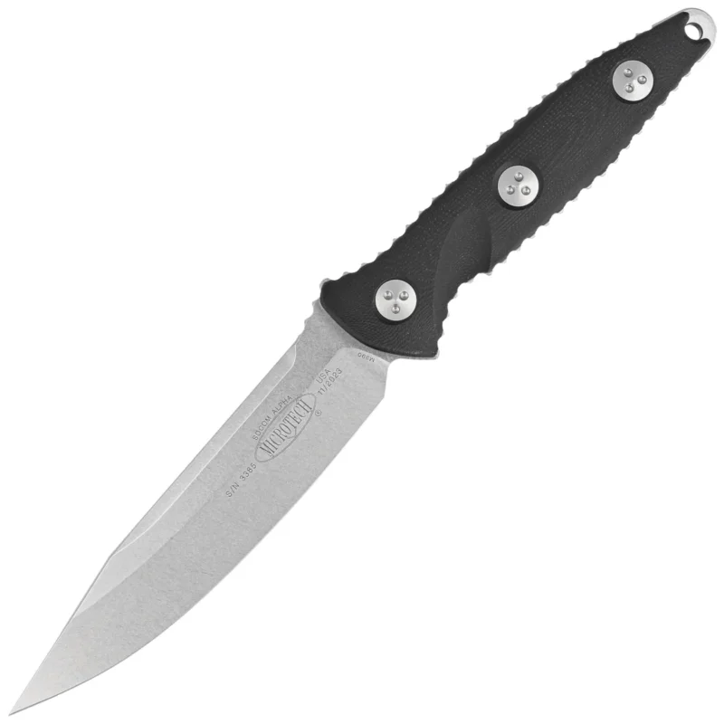 Szybka wysyłka Nóż Microtech Socom Alpha S/E Black G10, Stonewashed by Tony Marfione (113-10)