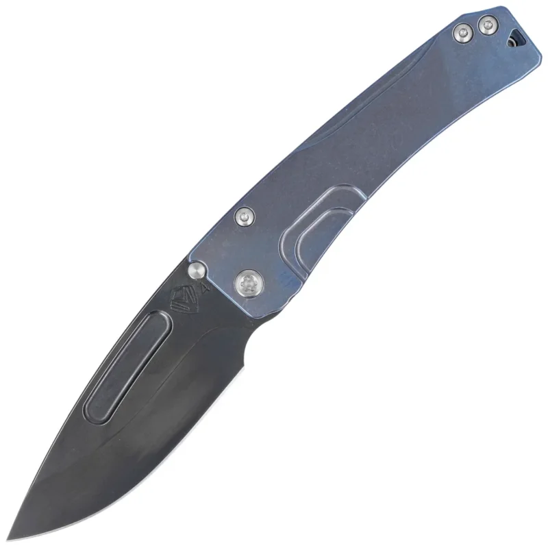 Nóż składany Medford Slim Midi Marauder Drop Point, Blue Titanium, Std HW/Clip, Black S45VN by Greg Medford (MK201SPD-37A2-TSCS-Q4) Tani