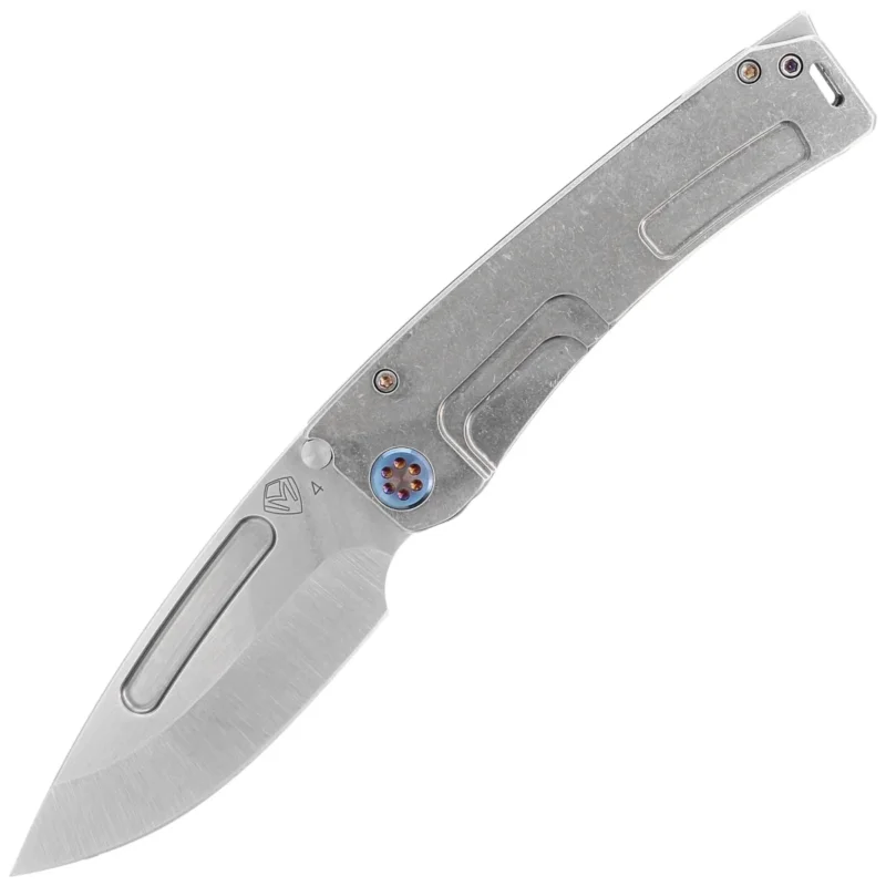 Bezpieczna płatność Nóż składany Medford Marauder-H D/P Tumbled Titanium, Flamed HW/Clip, NP3 Breaker, Tumbled S45VN by Greg Medford (MK045STD-01TM-TFCF-BN)