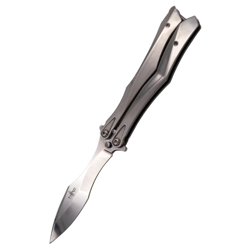 Nóż motylkowy Third Decor Habitat Balisong Chrome Stainless Steel, Chrome 420 (K2818CR) Do wyczerpania zapasów