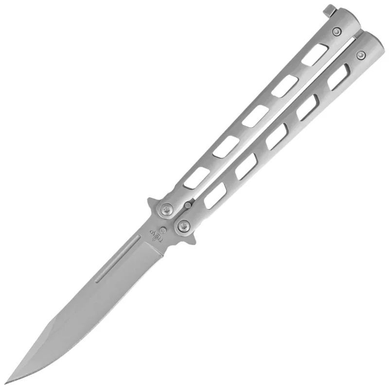 Kup teraz Nóż motylkowy Third Decor Habitat Balisong Grey Stainless Steel, Satin 420 (10967)
