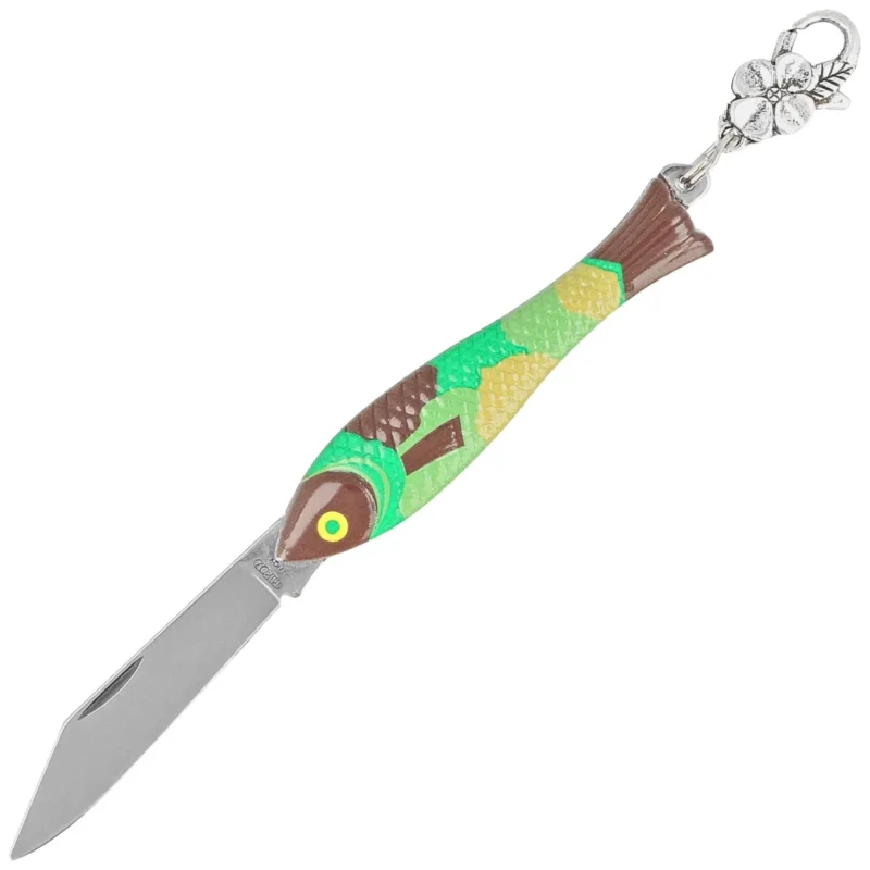 Nóż składany Mikov Fishlet 130 Camouflage, Satin 420 (130-NZn-1/CAMOUFLAGE) Popularny
