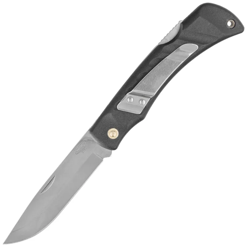 Nóż składany Mikov Crocodile Black ABS, Mirror 420 (243-NH-1 CLIP/BLK) Dostępne od ręki