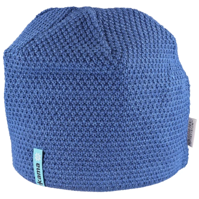 Kama Merino Wool/Acrylic Gore-Tex Infinium Windstopper, Denim Blue beanie (AW62-127) Najlepsza cena