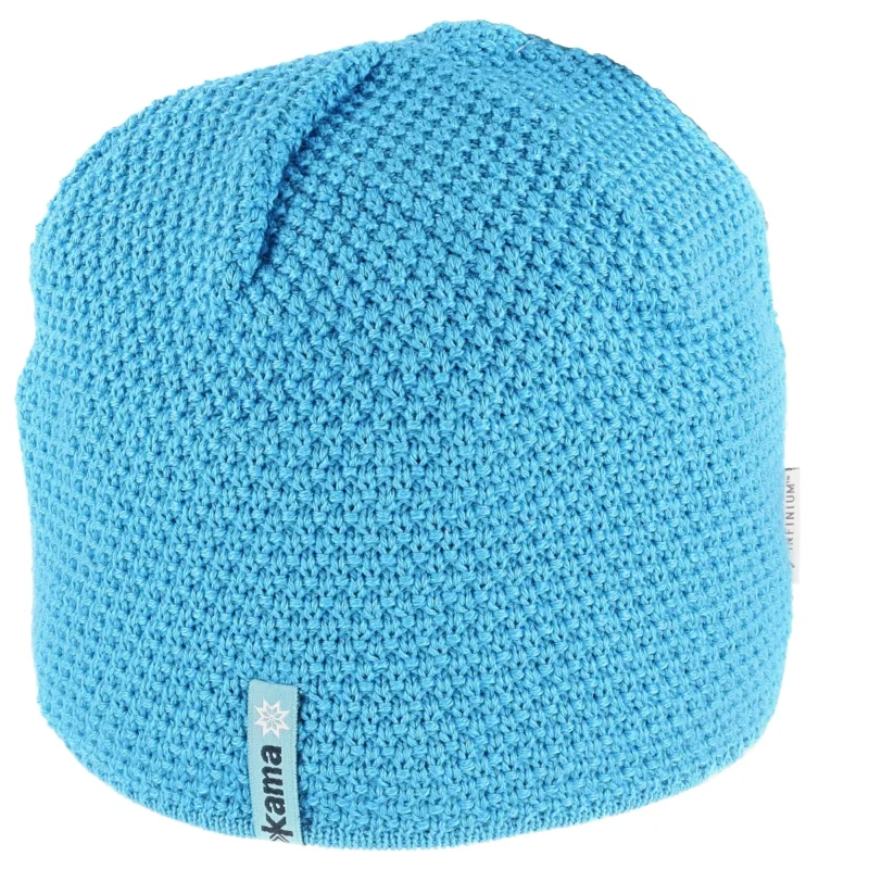 Promocja Kama Merino Wool/Acrylic Gore-Tex Infinium Windstopper, Cyan beanie (AW62-115)