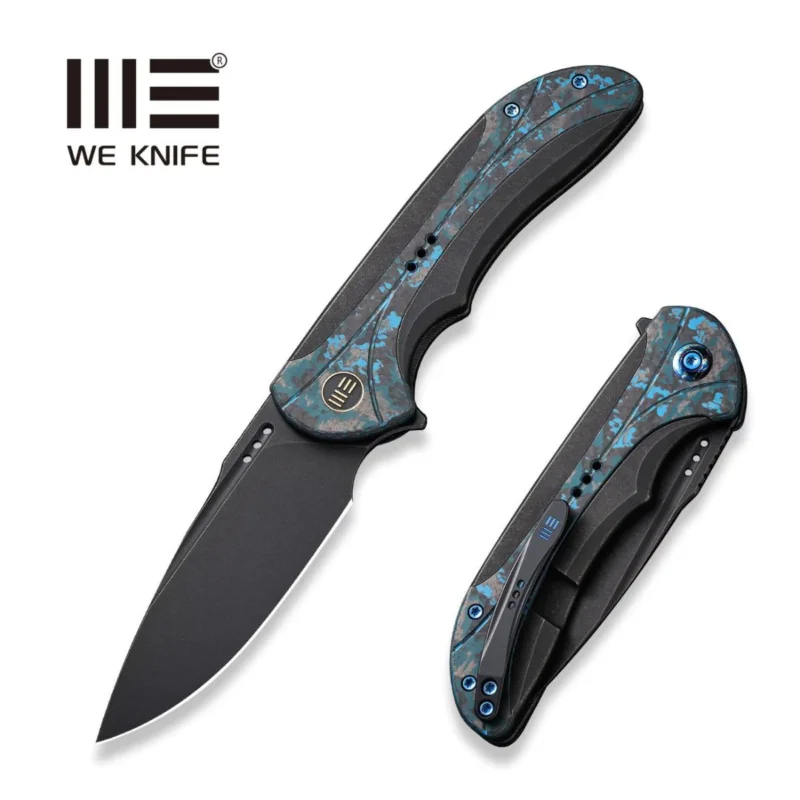 WE Knife Equivik Black Titanium/Arctic Storm Fat Carbon, Black Stonewashed CPM 20CV (WE23020-4) Ograniczona ilość