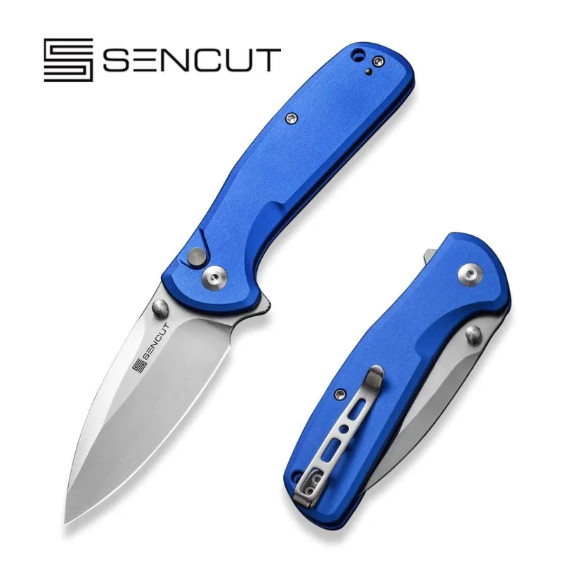Szybka wysyłka Sencut ArcBlast Bright Blue Aluminium, Satin 9Cr18MoV Knife (S22043B-3)