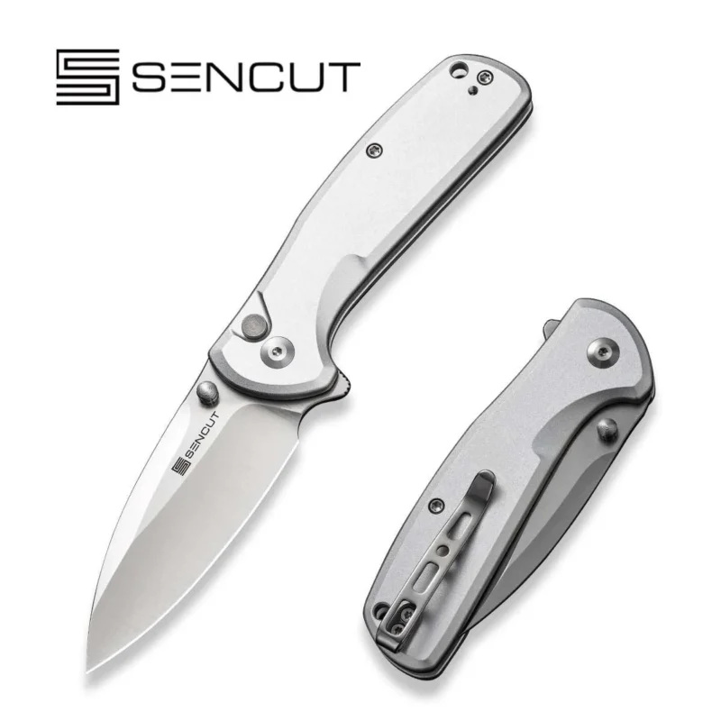 Oferta limitowana Sencut ArcBlast Silver Aluminium, Satin 9Cr18MoV Knife (S22043B-2)