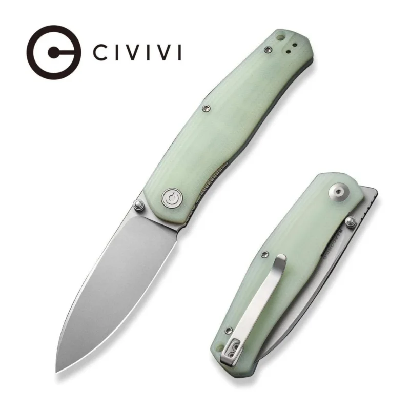 Civivi Knife Sokoke Natural G10, Silver Bead Blasted 14C28N by Ray Laconico (C22007-5) Popularny