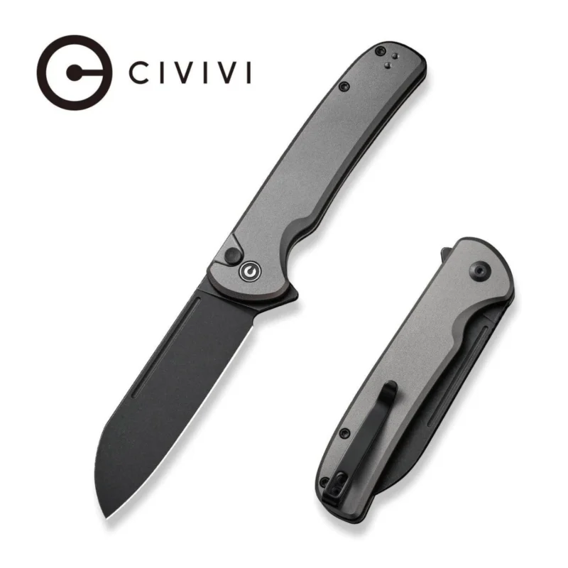 Nóż składany Civivi Chevalier II Gray Aluminium, Black Stonewashed 14C28N (C20022B-3) Taniej