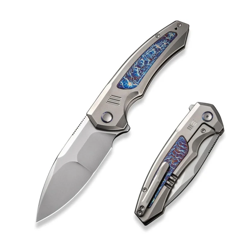 WE Knife Hyperactive Polished Bead Blasted/Flamed Titanium, Polished Bead Blasted Vanax (WE23030-1) Niska cena