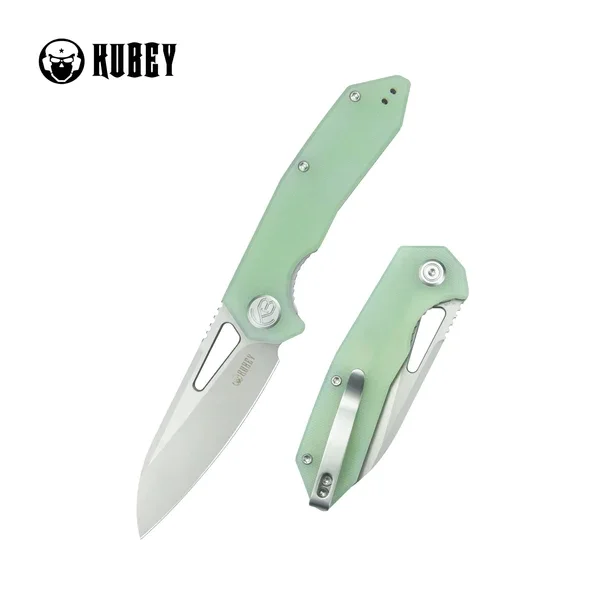 Wybór klientów Kubey Knife Vagrant Jade G10, Sand Blasted 14C28N by Maksim Tkachuk (KU291M)