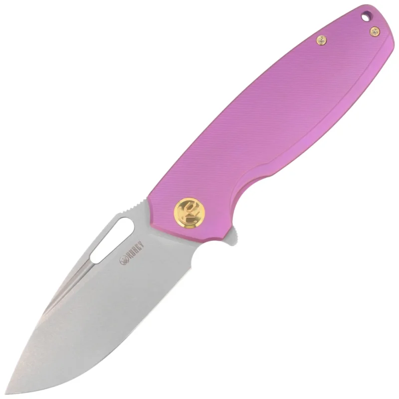 Darmowy zwrot Kubey Tityus KB360C Knife Purple Titanium, Bead Blasted 14C28N