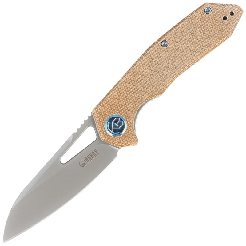 Nóż składany Kubey Vagrant Tan Micarta, Sandblasted M390 by Maksim Tkachuk (KB291V) Zamów dziś