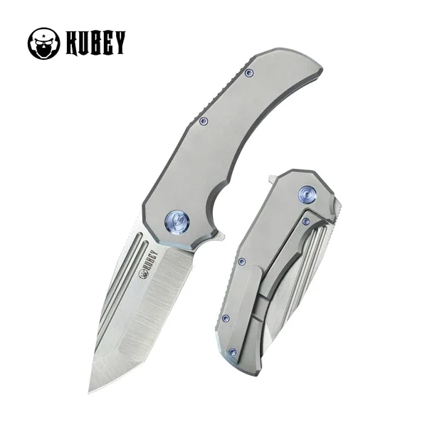 Promocja Kubey Bravo One Tanto Knife Grey Titanium, Satin M390 by Mikkel Willumsen (KB366A)