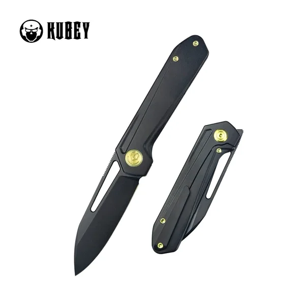 Zniżka Kubey Royal Knife Black Titanium, Black Coated M390 by Colin Maisonpierre (KB321O)