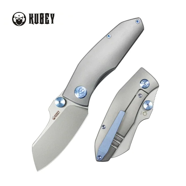 Nóż składany Kubey Monsterdog Gray Titanium, Sandblasted M390 by Dmitry Osarenko (KB285F) Tylko dziś