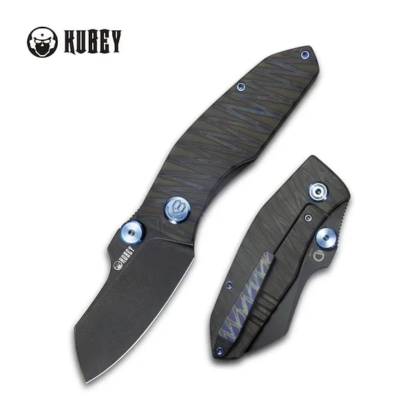 Bezpieczna płatność Kubey Monsterdog Knife Flamed Titanium, Black Stonewashed M390 by Dmitry Osarenko (KB285E)