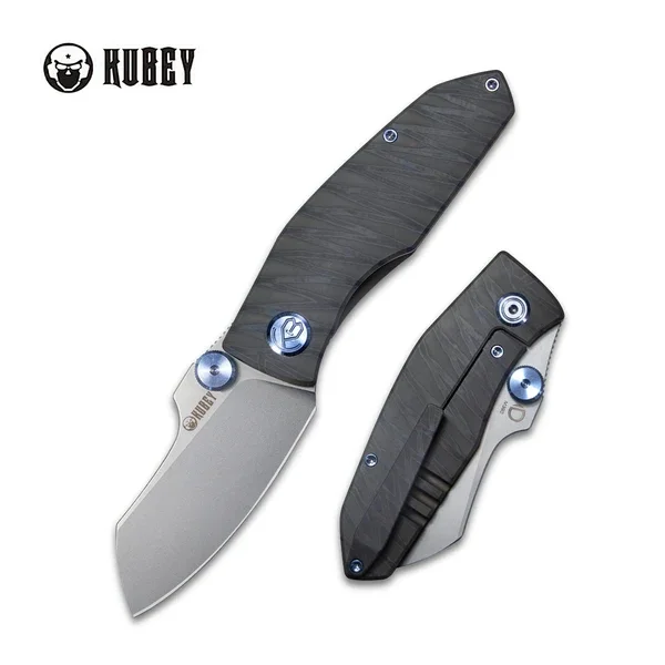 Dodaj do koszyka Nóż składany Kubey Monsterdog Flamed Titanium, Beadblasted M390 by Dmitry Osarenko (KB285D)