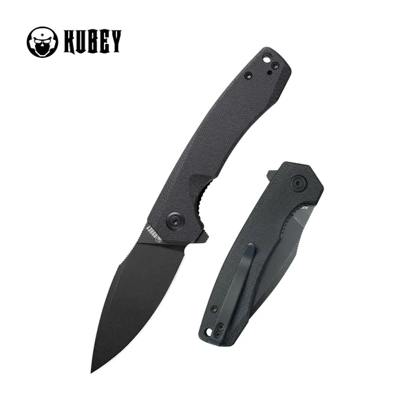 Kubey Knife Calyce Black G10, Black Stonewashed AUS-10 (KU901L) Dostępne od ręki