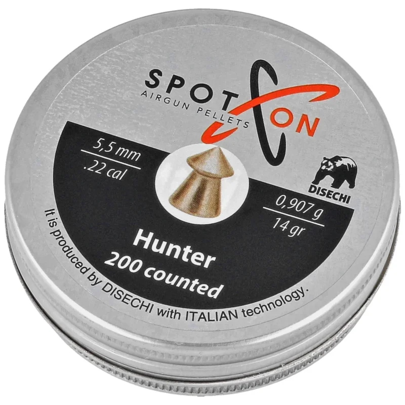 Bezpieczne zakupy Spoton Hunter .22/5.5mm AirGun Pellets, 200 psc 0,907g/14,0gr