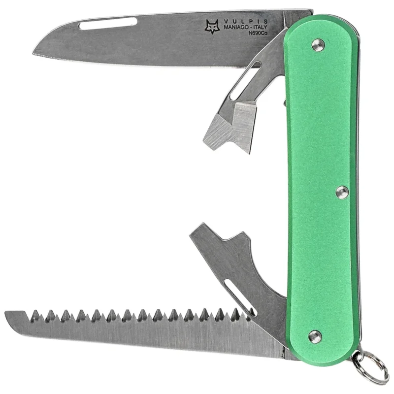 Scyzoryk Fox Vulpis S4 OD Green Aluminium, Polished N690Co (FX-VP130-S4 OD) Tylko do końca tygodnia