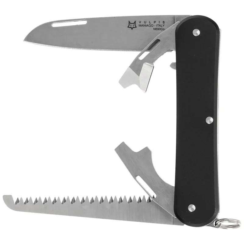 Scyzoryk Fox Vulpis S4 Black Aluminium, Polished N690Co (FX-VP130-S4 BK) Bestseller