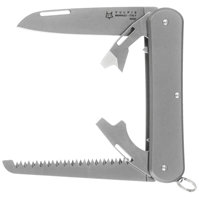 Scyzoryk Fox Vulpis S4 Sandblasted Titanium, Polished M390 (FX-VP130-S4 TI) Rabat