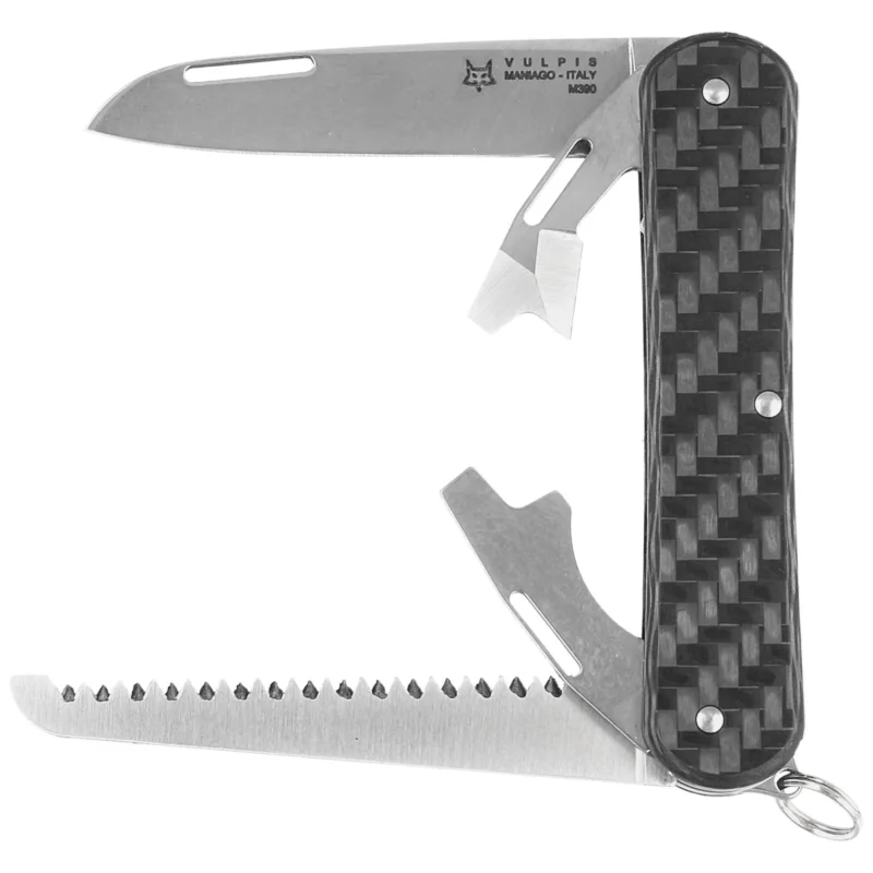 Nowość Fox Vulpis S4 Carbon Fiber 3K, Polished M390 Pocket Knife (FX-VP130-S4 CF)