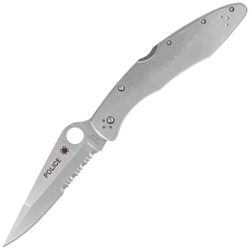 Spyderco Police Stainless Steel, Satin Combo VG-10 by Sal Glesser (C07PS) Kup teraz
