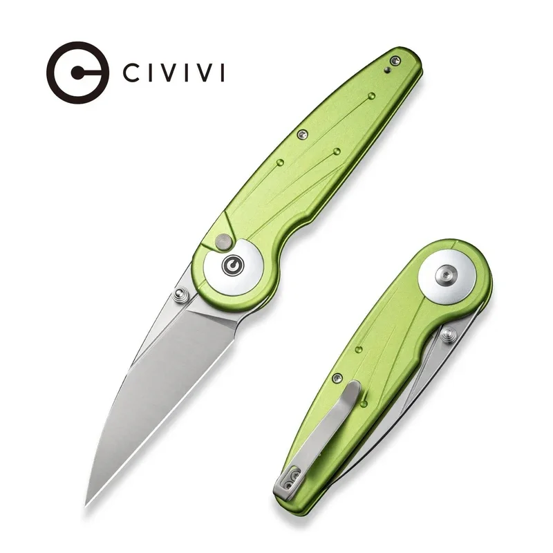 Nowy Nóż składany Civivi Starflare Lime Green Aluminium, Satin Nitro-V (C23052-3)