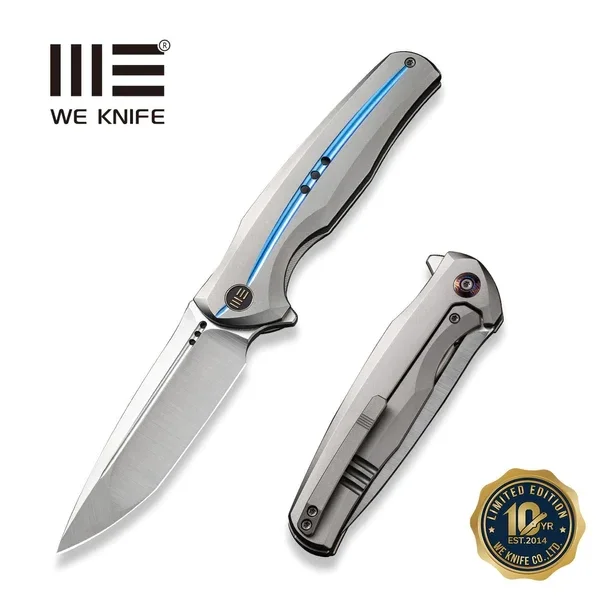 Nóż składany WeKnife 601X LE No 045/150 Gray Titanium, Hand Polished Satin CPM 20CV (WE01J-2) Promocja