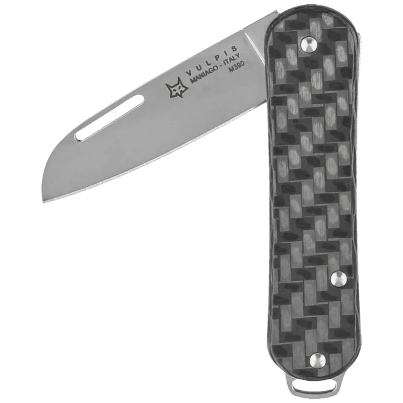 Fox Vulpis Carbon Fiber 3K, Polished M390 Pocket Knife (FX-VP108 CF) Tylko do końca tygodnia