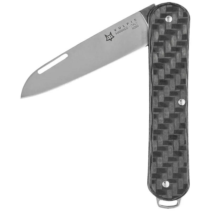 Fox Vulpis Carbon Fiber 3K, Polished M390 Pocket Knife (FX-VP130 CF) Obniżka ceny