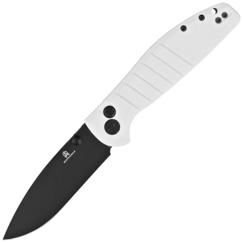 Najlepsza cena Bestechman Knife Goodboy White G10, Black PVD D2 by Keanu Alfaro (BMK04J)