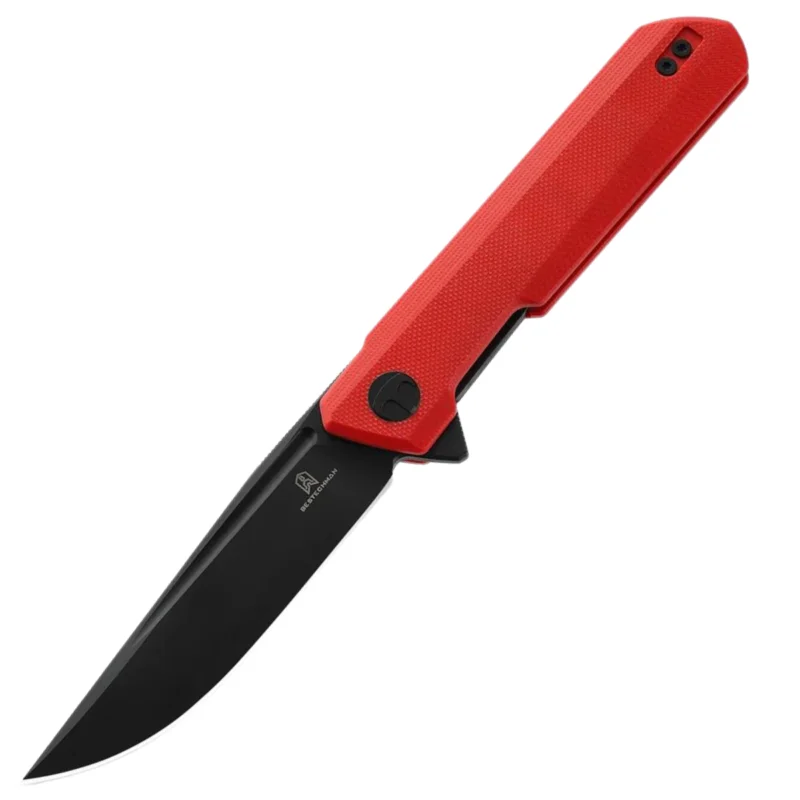 Sprawdź teraz Nóż składany Bestechman Dundee Red G10, Black PVD D2 by Ostap Hel (BMK01L)