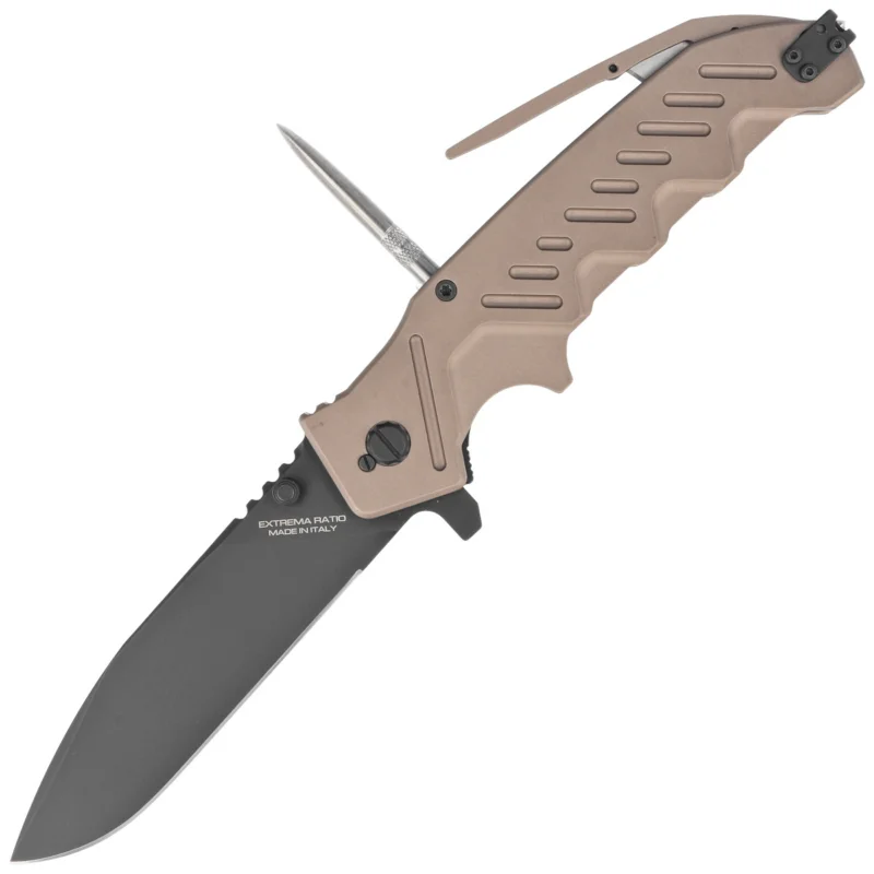 Promocja Extrema Ratio Glauca G1 Tactical Mud Aluminum Knife, Black MIL-C N690 (04.1000.0179/TM)
