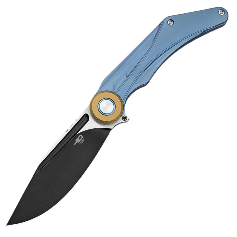 Szybka wysyłka Bestech Seraph Knife Blue Titanium, Black Stonewashed / Satin M390 by Kombou (BT2403D)