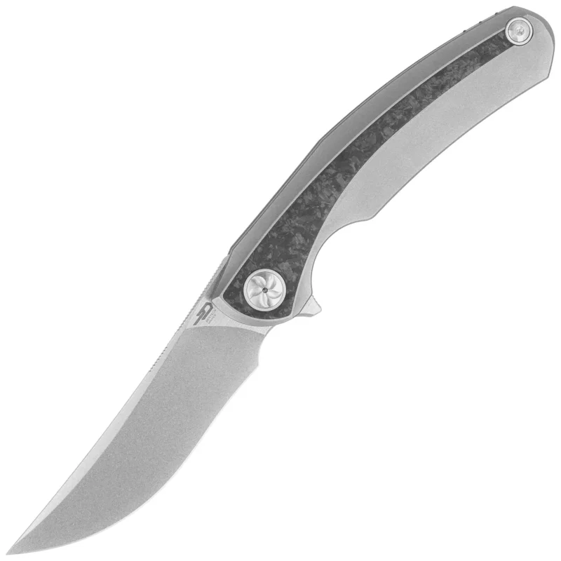Bestech Sambac Knife Grey Titanium / Marbled Carbon Fiber, Stonewashed / Satin MagnaCut by Ostap Hel (BT2402C) Cena promocyjna