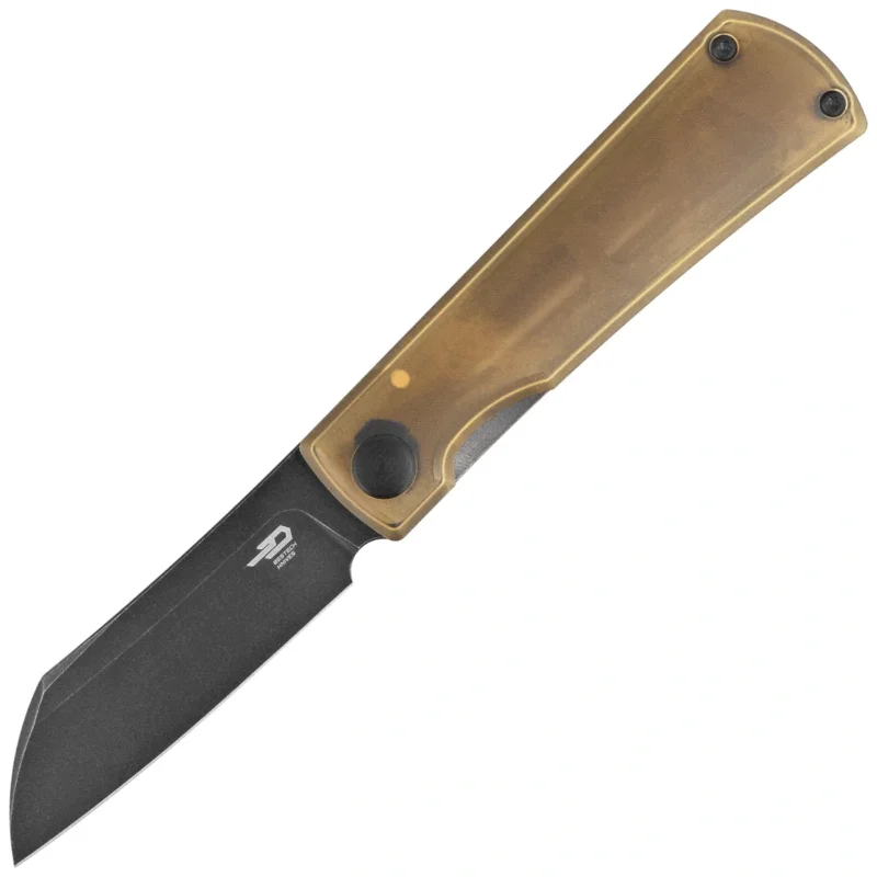 Nóż składany Bestech Bruv Black Bronze Titanium / Ultem, Black Stonewashed M390 by Galovic Design (BT2401C) Premium