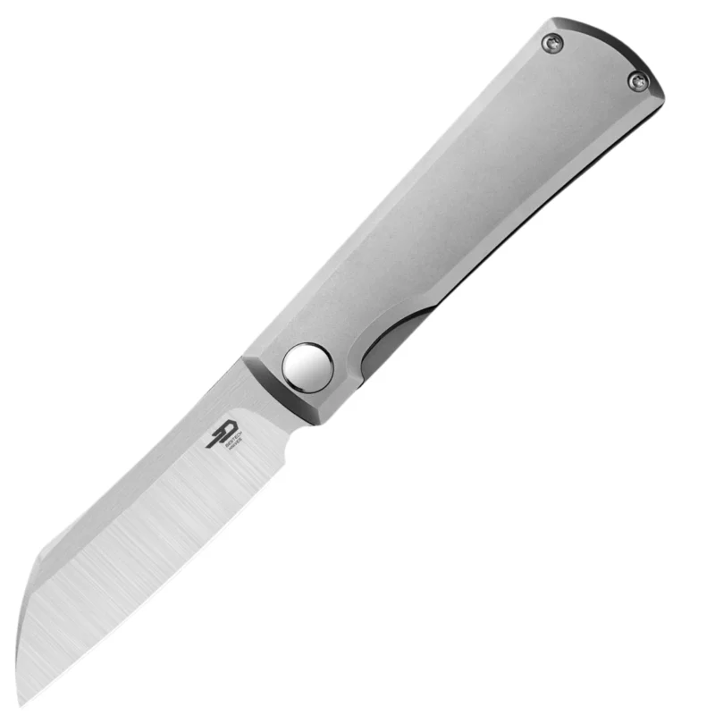 Nóż składany Bestech Bruv White Bead Blasted Titanium, Satin M390 by Galovic Design (BT2401A) Nie przegap