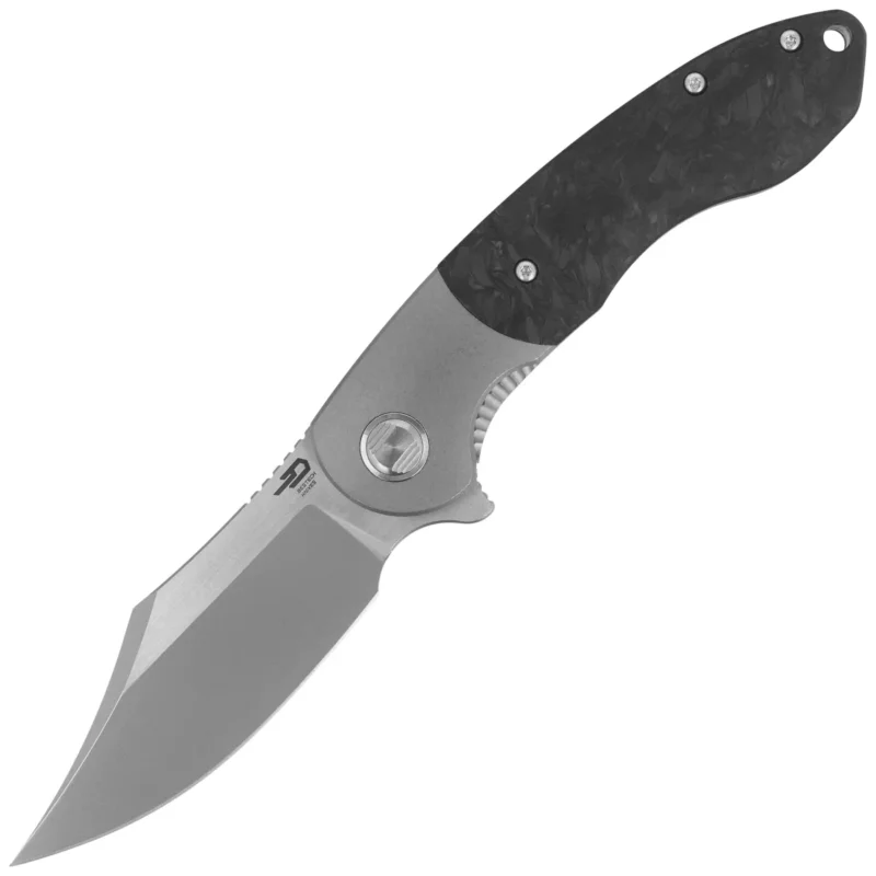 Zamów dziś Bestech Bowietie Grey Titanium/Carbon Fiber, Stonewashed/Satin M390 (BT1906A)