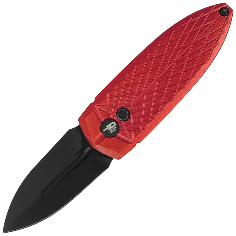 Bestech QUQU Red Aluminum, Black DLC 14C28N by Gogo Knife (BG57B-4) Szybka dostawa
